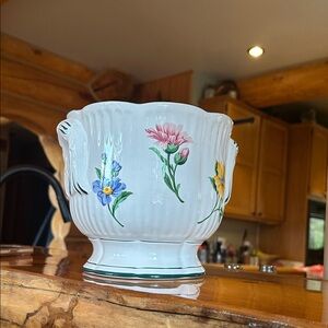 Tiffany & Co. White Floral Vase